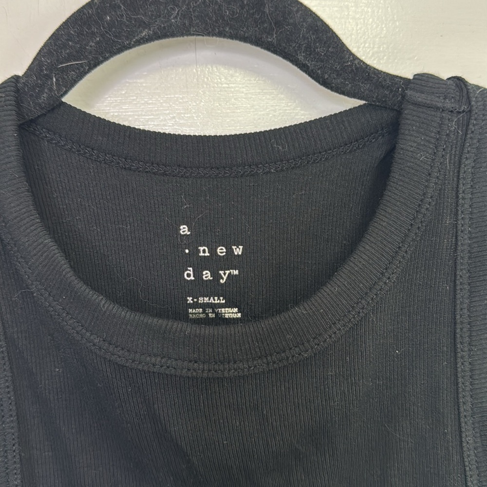 A New Day Purple and Black Sleeveless 2 pack Bodysuit - Picture 6 of 8